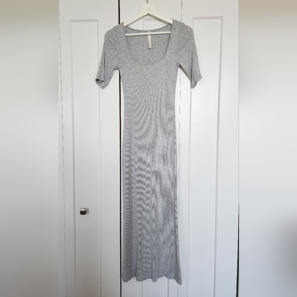 Babaton Light Gray Maxi Dress